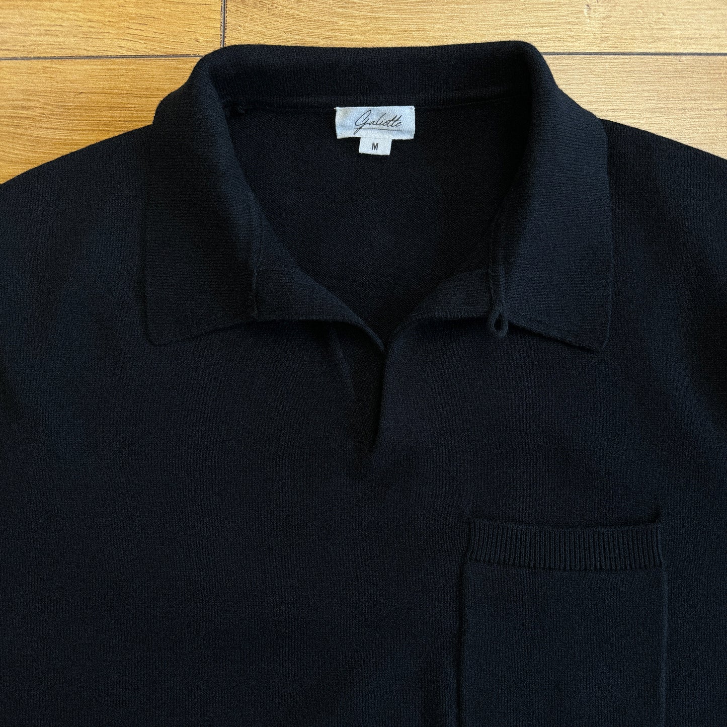 Corsican Black Pocket Polo T-Shirt