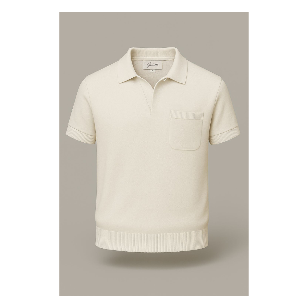 Bone White Pocket Polo T-Shirts